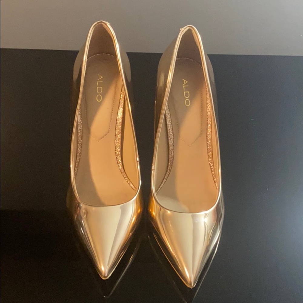 Rose gold heels